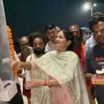 हाईमास्ट लाइट के लगने से गंगा तट रोशनी से नहाया, लोगों में खुशी…