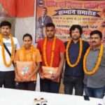 ऋषभ पांडे एवं प्रीति पाल का बॉक्सिंग अकेडमी द्वारा सम्मान, नेशनल में मैडल जीतकर एकेडमी का नाम रोशन
