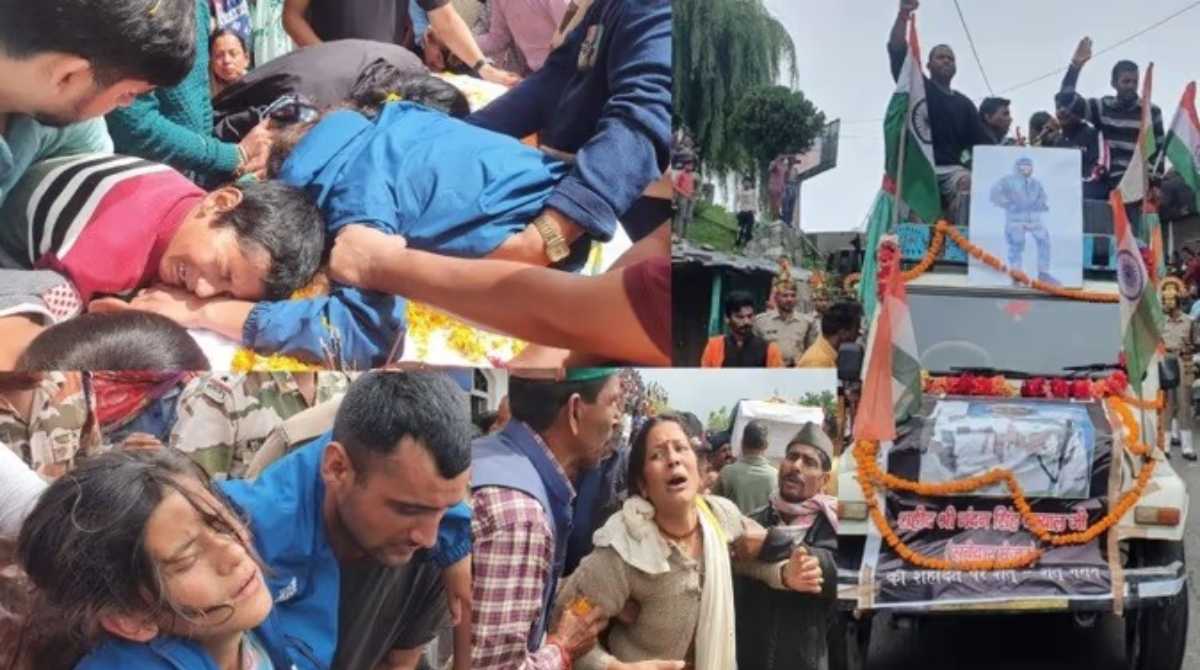 हर आंख हुई नमः शहीद मेजर के ताबूत से लिपट पत्नी और बच्चे, बेसुध, अंतिम यात्रा में उमड़ा जनसैलाब…