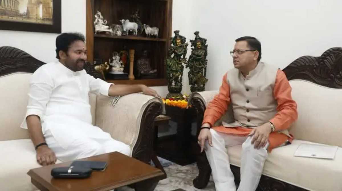 सीएम धामी ने की केन्द्रीय पर्यटन एवं संस्कृति मंत्री जी. किशन रेड्डी से मुलाकात, हुई ये बात…