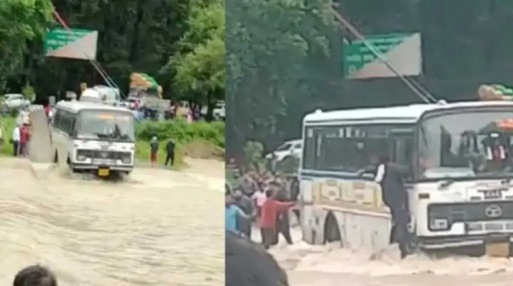 Uttarakhand News: उफनाए नाले में फंसी यात्रियों से भरी रोडवेज बस, मची चीख-पुकार,फिर…