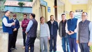 Surprise inspection of examination dr. dhyani vice chancellor of sdsuv