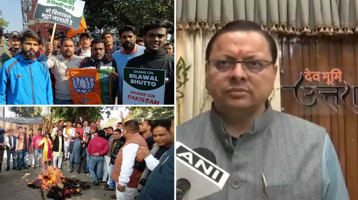 बिलावल भुट्टो के बयान के खिलाफ बीजेपी का प्रदर्शन, सीएम धामी ने कही ये बात…