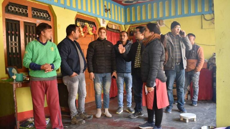 जोशीमठ: मारवाड़ी में भू धंसाव की स्थिति का अधिकारियों ने