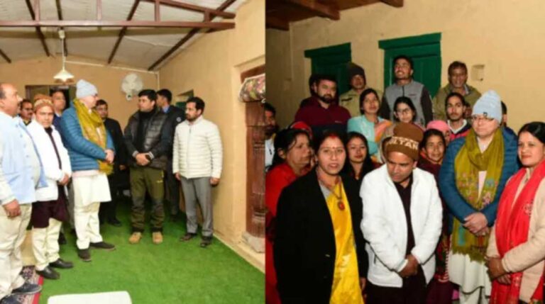 पहाड़ी होमस्टे में सीएम धामी ने किया विश्राम, गाँव के