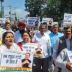 राहुल गांधी के समर्थन में उत्तराखंड कांग्रेस उतरी सड़कों पर, दी गिरफ्तारियां