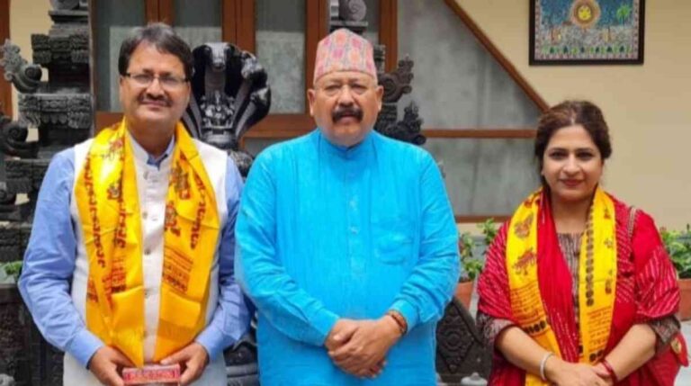 मित्र के विदेश मंत्री बनने पर महाराज ने प्रसन्नता व्यक्त