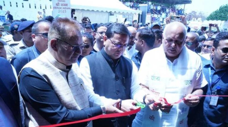 मुख्यमंत्री पुष्कर सिंह धामी ने किया श्री अन्न महोत्सव-2023 का