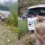 यात्रियों से भरी बस अचानक अनियंत्रित होकर खाई में लटकी, 28 लोग थे सवार…