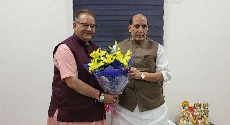 Ganesh Joshi met Defense Minister Rajnath Singh