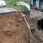 मलबा आने से प्रदेश में जगह-जगह मार्ग बंद, यहां बह गया सड़क का हिस्सा…