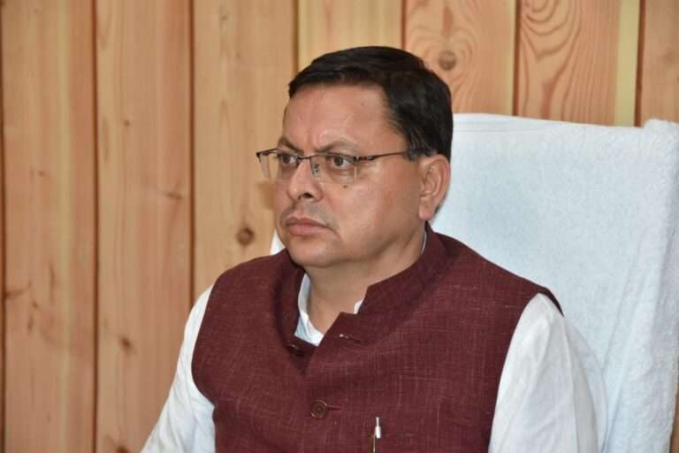 Chief Minister Pushkar Dhami