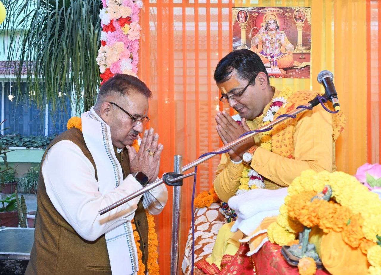 मंत्री गणेश जोशी ने श्रीमद भागवत सप्ताह ज्ञान यज्ञ कार्यक्रम में प्रतिभाग कर, प्रदेश वासियों की सुख समृद्धि की कामना।