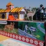 राज्य स्थापना दिवस पर प्रदर्शित की गई ‘‘केदारखण्ड से मानसखण्ड’’ झांकी