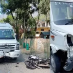 ट्रक और बाइक की भिड़ंत, बाइक सवार की मौत