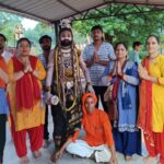 पूर्णानंद घाट पर महिला गंगा आरती में महादेव की निकली शाही सवारी
