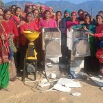 मुख्यमंत्री आदर्श ग्राम सारकोट में कृषि विभाग ने 80 प्रतिशत सब्सिडी पर महिला कृषकों को उपलब्ध कराई मोटा अनाज प्रसंस्करण इकाई