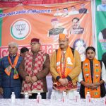 भाजपा महापौर प्रत्याशी सौरभ थपलियाल ने चुनावी रणभूमि के अंतर्गत पकड़ी रफ्तार