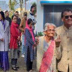 कैबिनेट मंत्री प्रेमचंद अग्रवाल व विस अध्यक्ष ऋतु भूषण खंडूड़ी ने किया मतदान