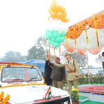 76वां गणतन्त्र दिवस के अवसर पर पुलिस लाइन रुद्रपुर में ध्वजारोहण करते कृषि एवं जनपद प्रभारी मंत्री गणेश जोशी