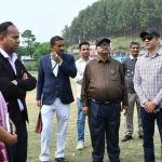 कत्यूर महोत्सव स्थल का दर्जा राज्य मंत्री व जिलाधिकारी ने किया संयुक्त निरीक्षण