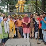 अंबेडकर जयंती- मंत्री गणेश जोशी स्वच्छता एवं दीप प्रज्वलन कार्यक्रम हुए शामिल