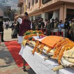 राइफलमैन समीर आले के पार्थिव शरीर को दी गई भावपूर्ण श्रद्धांजलि