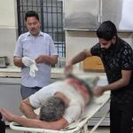 ट्रक-डंपर की भिड़ंत में टेम्पो पलटा, पांच घायल