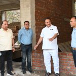 कैबिनेट मंत्री ने किया पुरूकुल गांव में निर्माणाधीन सामुदायिक भवन का निरीक्षण
