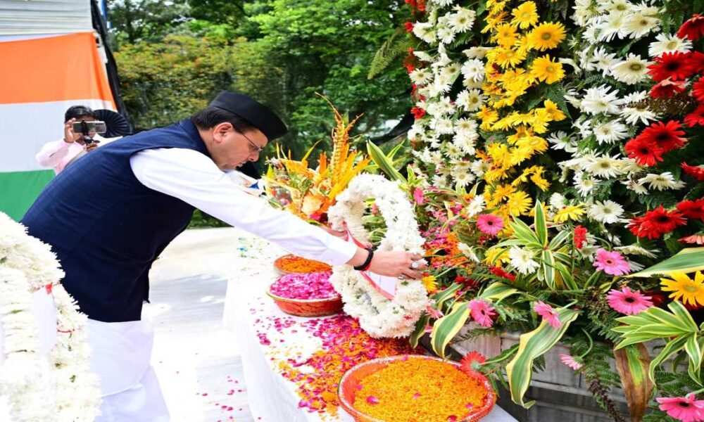 चमोली जिले के कालेश्वर में ई.सी.एच.एस एवं सैनिक विश्राम गृह और नैनीताल में सैनिक विश्राम गृह बनाया जायेगा-सीएम