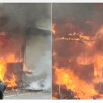 मसूरी मॉल रोड पर आइसक्रीम शॉप पर लगी भीषण आग, मची अफरा-तफरी