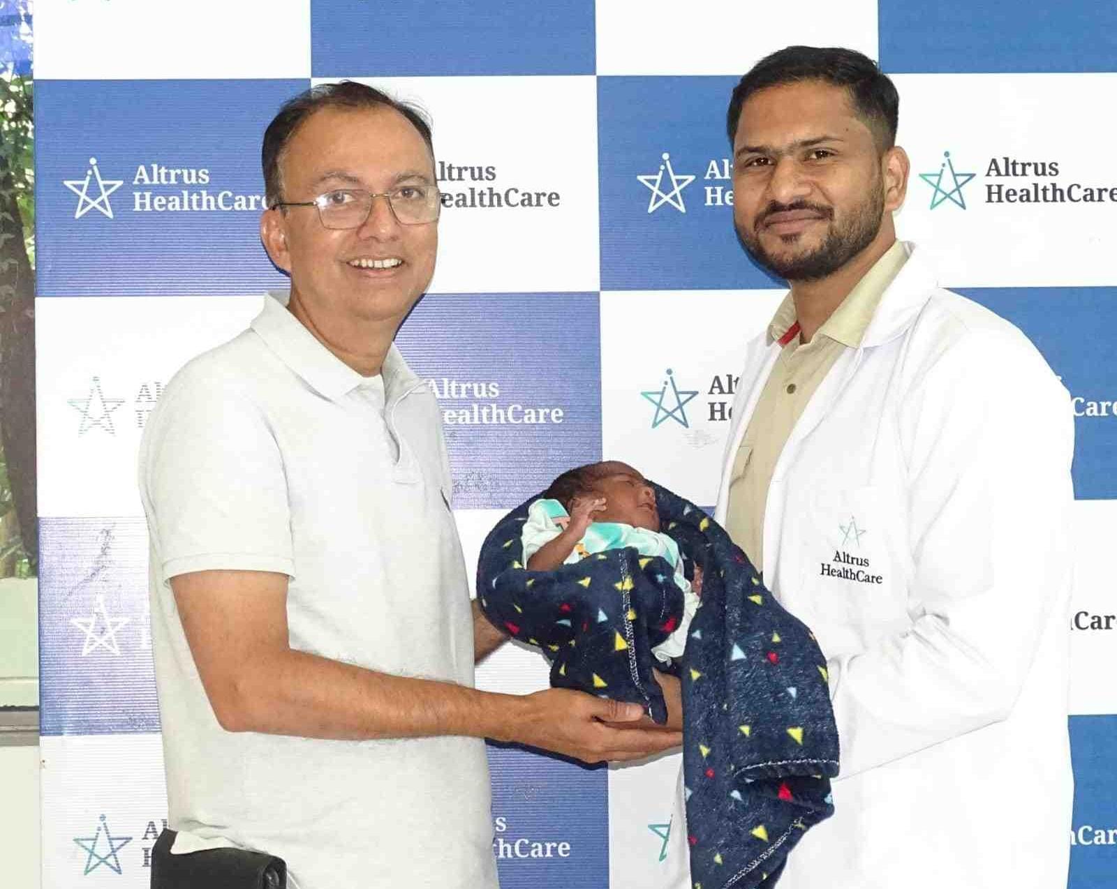 ऑल्ट्रस हेल्थकेयर ने की नवजात शिशु की जीवन रक्षक सर्जरी