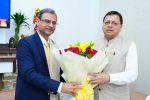 मुख्यमंत्री पुष्कर सिंह धामी से आरबीआई गवर्नर संजय मल्होत्रा ने की शिष्टाचार भेंट