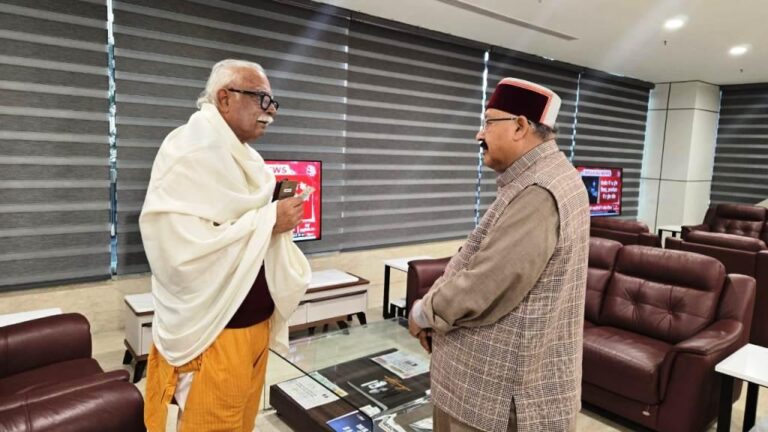Satpal Maharaj meets Arjun Ram Meghwal, Maharaj-Meghwal meeting