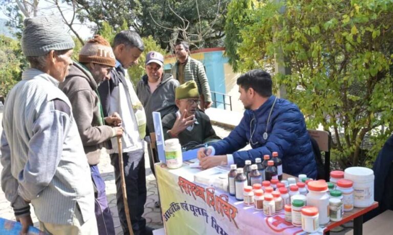 जन-जन की सरकार, जन-जन के द्वार” अभियान के तहत कोठगी में बहुउद्देशीय शिविर आयोजित